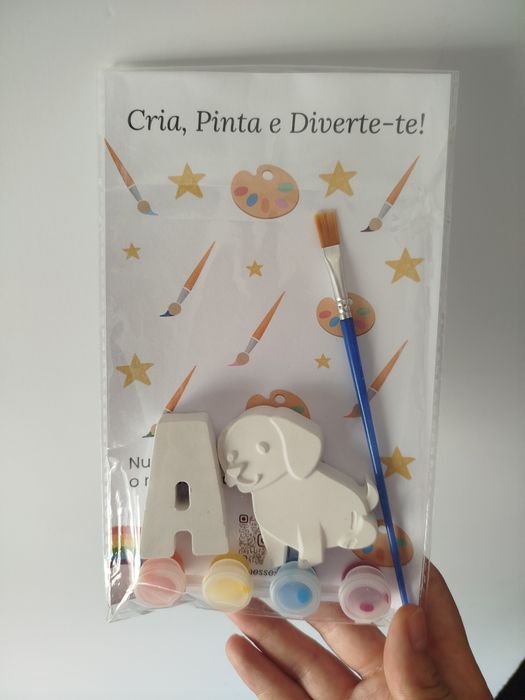 Lembranças e Prenda-Kit de pintura infantil em gesso