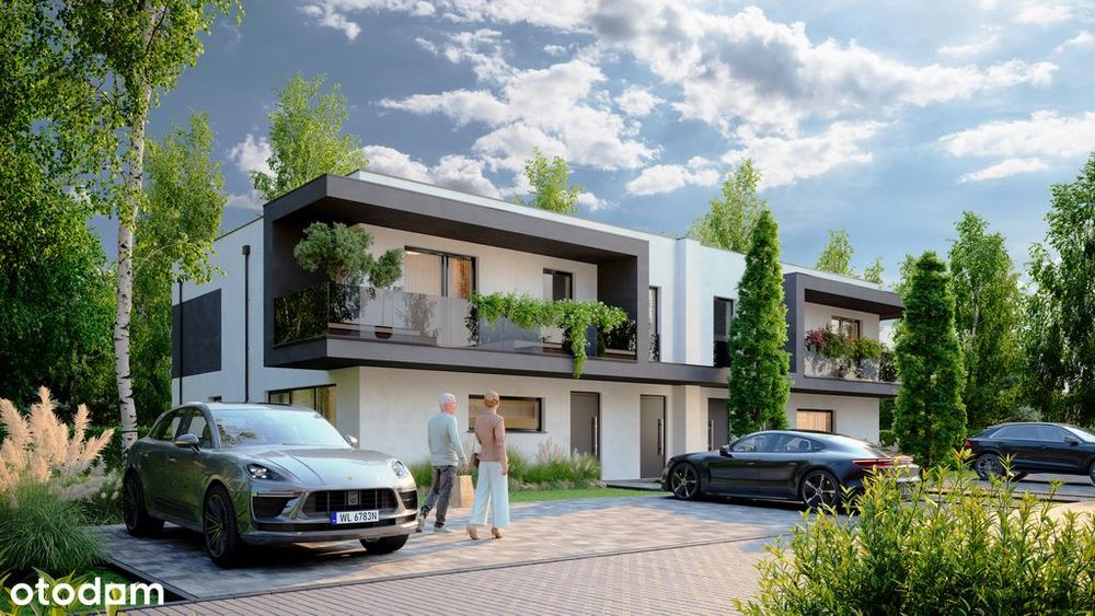 Dwupoziomowy apartament w otoczeniu zieleni