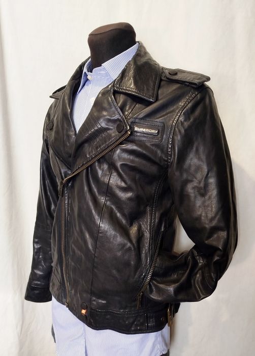 Куртка, косуха кожаная мужская Superdry р. М.