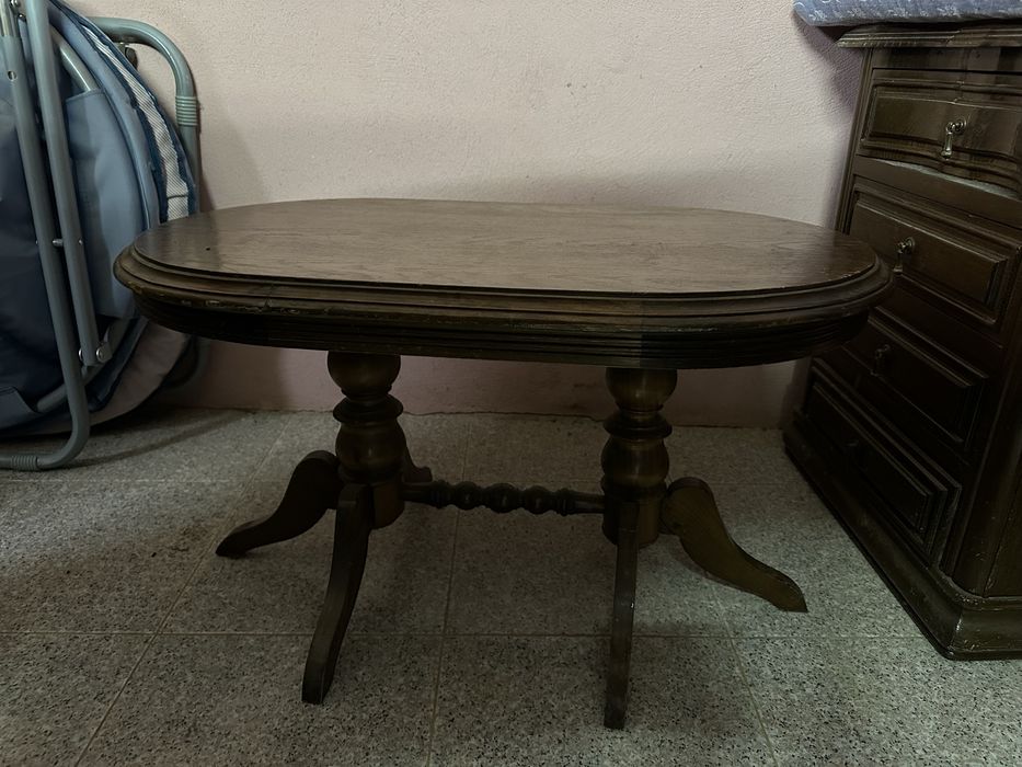 Mesa de centro cor nogueira