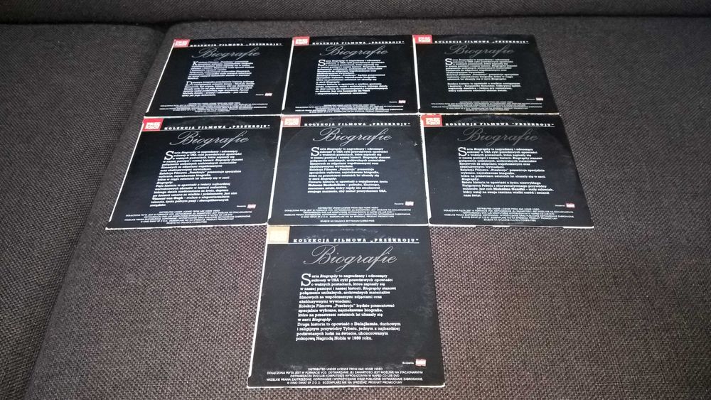 7 płyt VCD Biography Przekrój