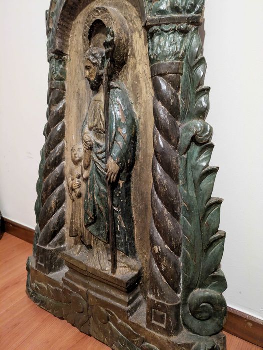 Retábulo Indo-Português do séc XVIII (Arte Sacra)