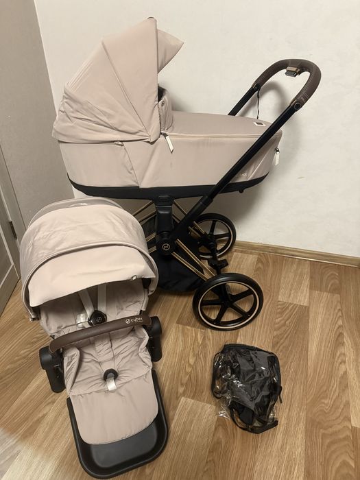 Візочок Cybex Priam 4.0 Cozy Beige Rose Gold 2 в 1