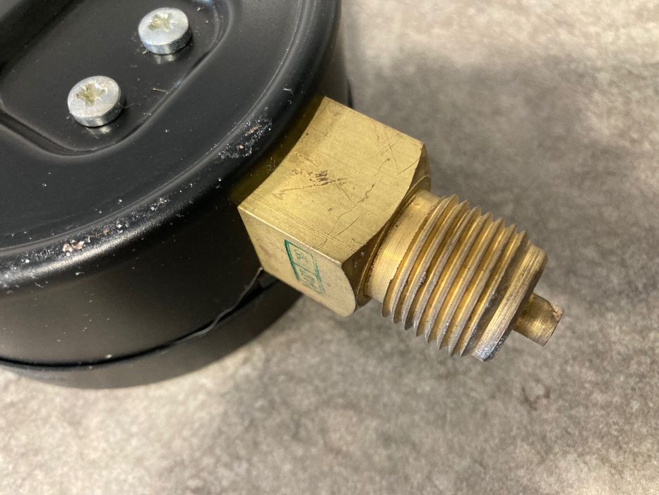 Manómetro industrial transparente 10 bar