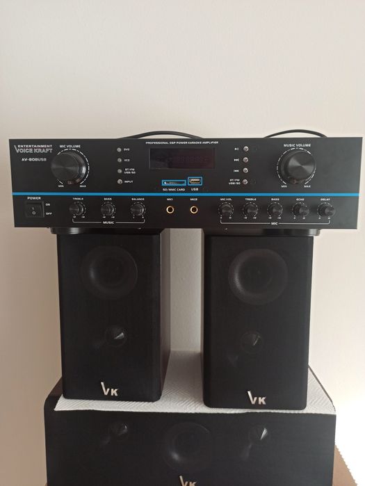Voice Kraft 7830SW + subwoofer + wzmacniacz