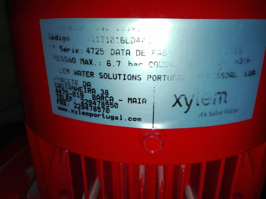 Kit anti incêndio grupo de bombagem anti-fogo, proteja os seus bens..