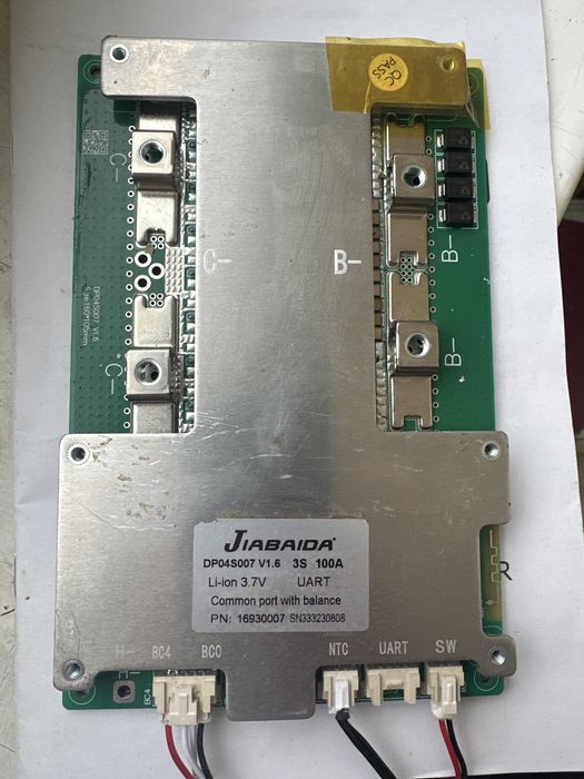Продаж BMS плати Jiabaida 3s, 4s 100А Li-ion, Lifepo4 - відминний стан
