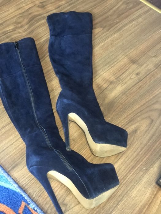 Ботфорди замша