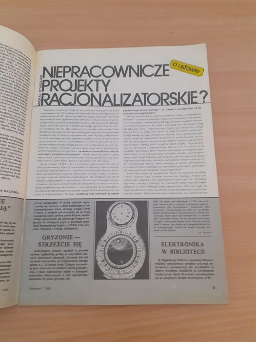Nowator miesięcznik z czasów PRL 1985r