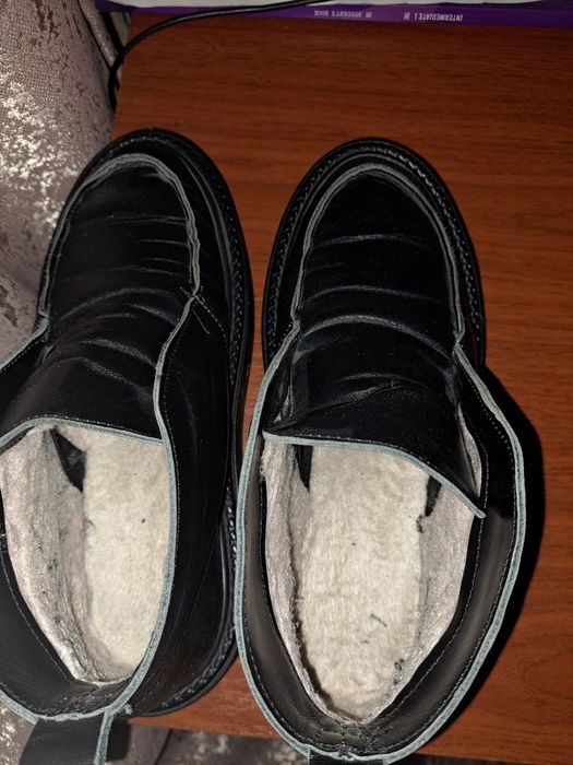 Теплі чорні , жіночі лофери