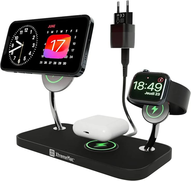 X-MAG PRO: Беспроводное зарядное устройство 3-в-1   Apple MagSafe
