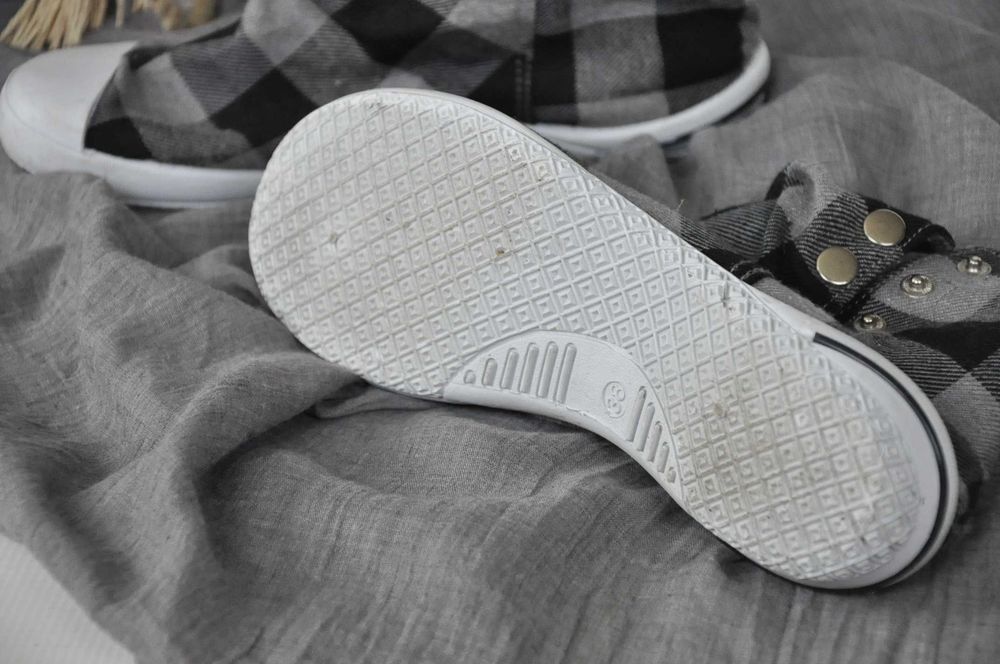 Buty trampki do kostek Fafala w kratkę 38