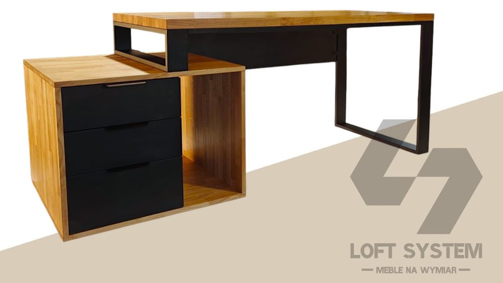 Biurko loft ma wymiar