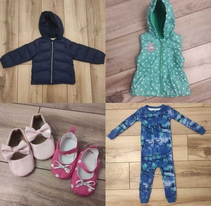 Дитяча зимова курточка Mango. Жилетка Бембі. Чоловічок Carters