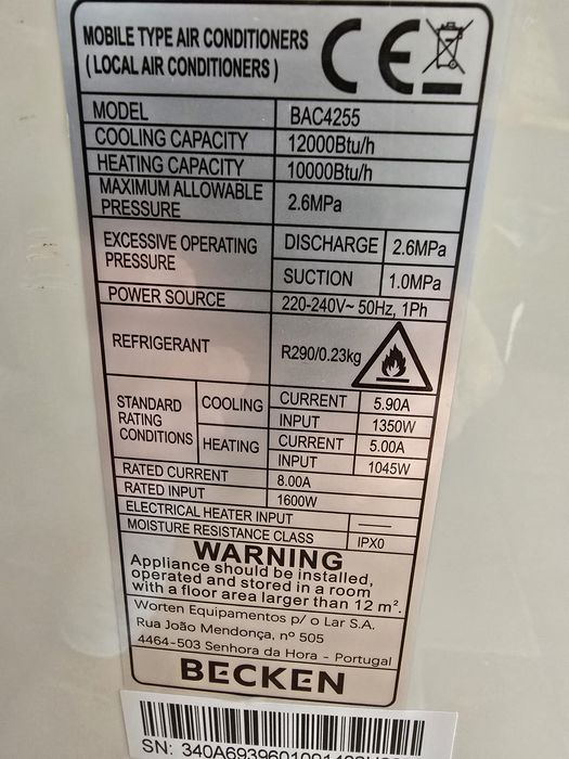 Ar condicionado portátil