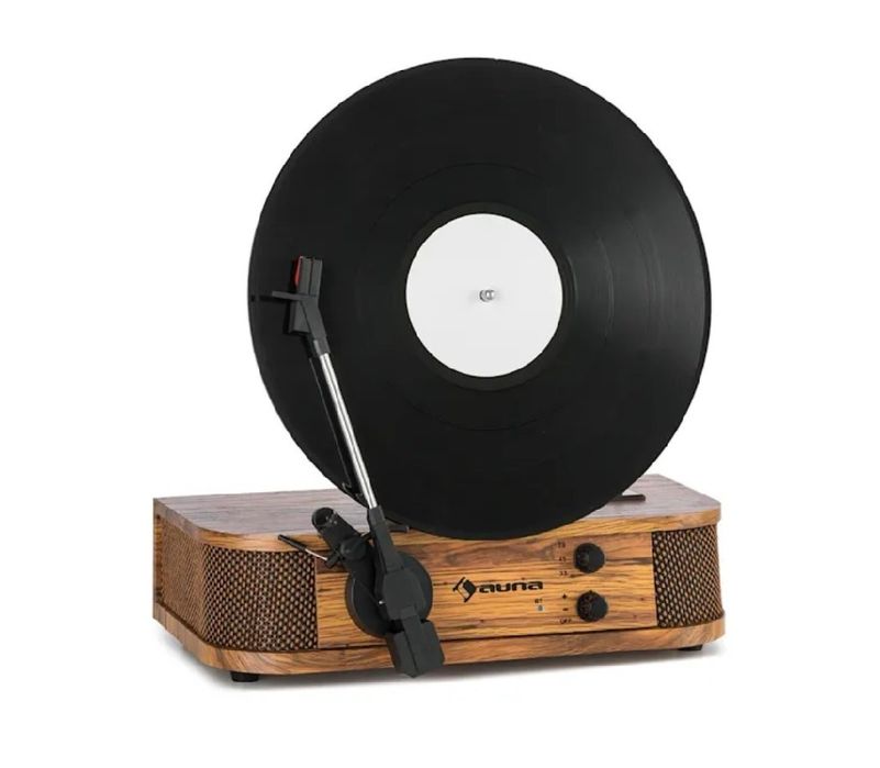 Nowy gramofon retro auna