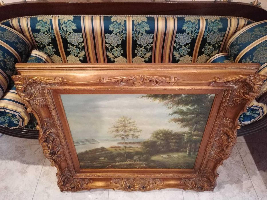 Quadro em óleo sobre tela - Origem USA