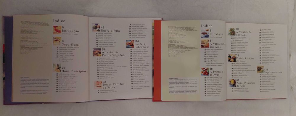 Pacote com dois livros de Cozinha Saudável, Seleções do Readers Digest