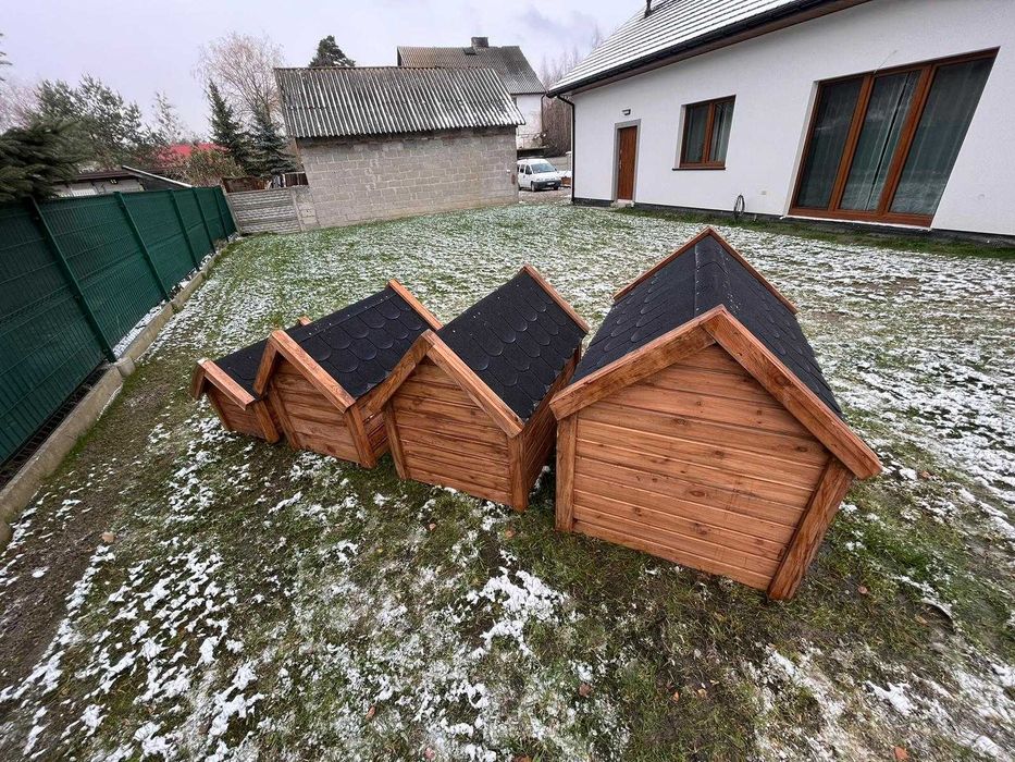 Buda/Budy dla Psa (Ocieplane, Drewniane) Różne Rozmiary, Wysyłka