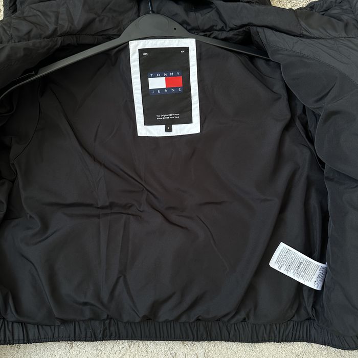 Куртка-пуфер вкороченний Tommy Jeans S-ка (курточка чорна, демісезонна, осінь-весна)