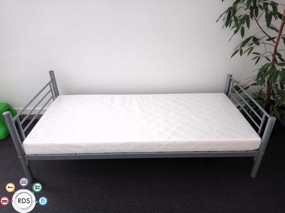 Łóżko pojedyncze Łóżka metalowe wymienne na piętrowe hostelowe 90x200