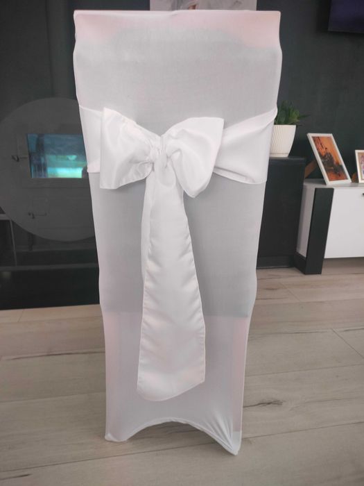 Pokrowce na krzesła wraz z szarfą