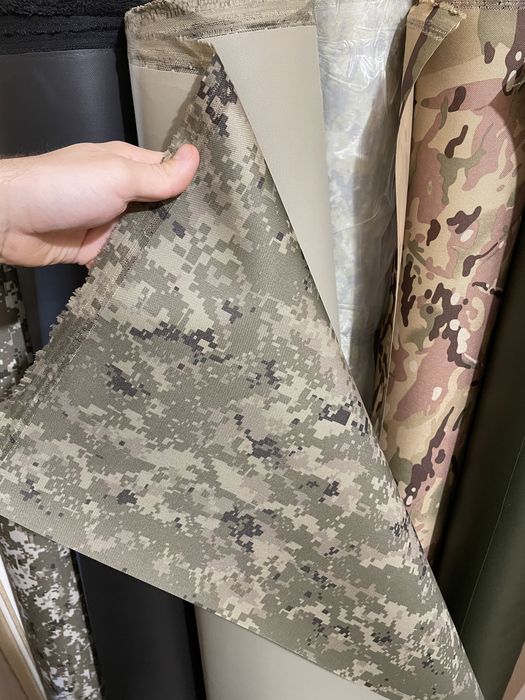 Ткань Оксфорд 600д пвх пу мультикам пиксель койот олива