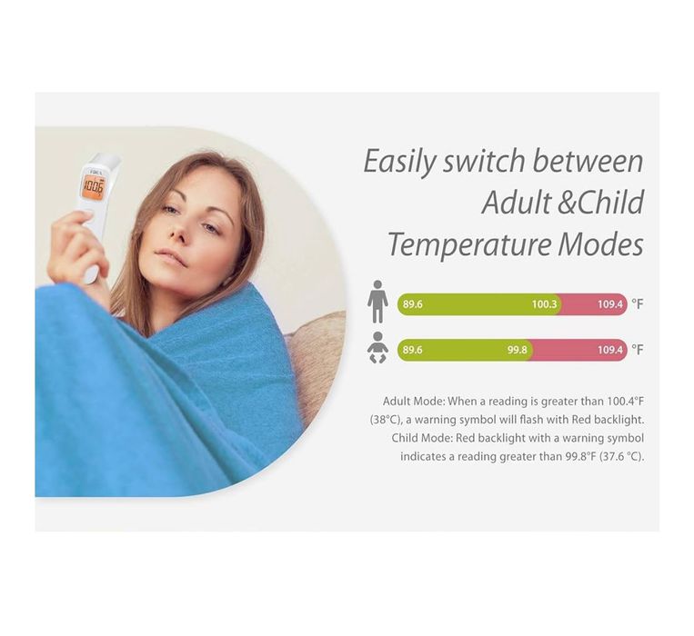 Інфрачервоний термометр для чола та вуха та цифровий