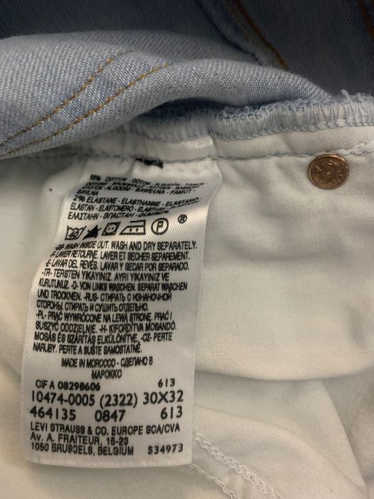 Levi’s 474 Loose Fit spodnie damskie jeans dzwony 30/32 wysoki stan