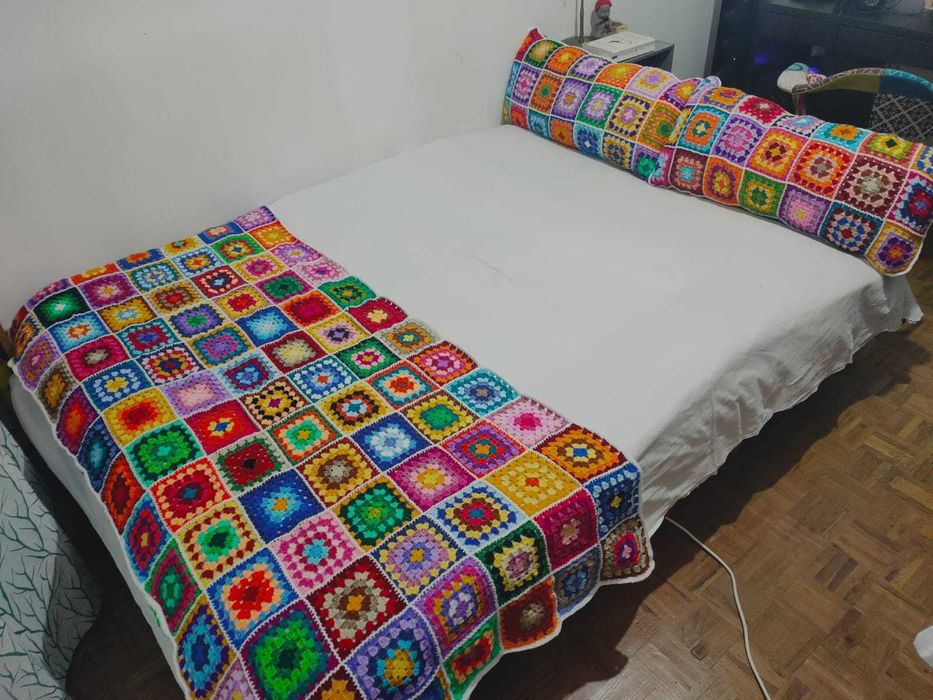 Conjunto Artesanal para cama