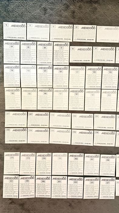 FIFA World Cup Mexico 86 naklejki 85 naklejek PANINI