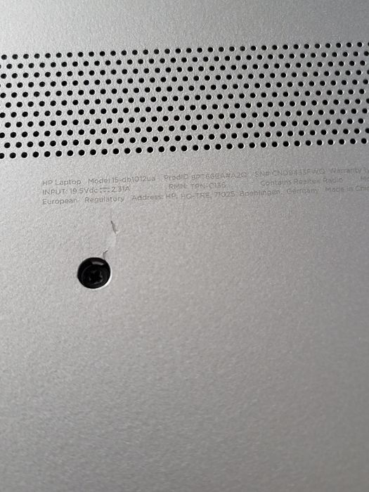 Ноутбук HP 15-db1012ua на запчастини