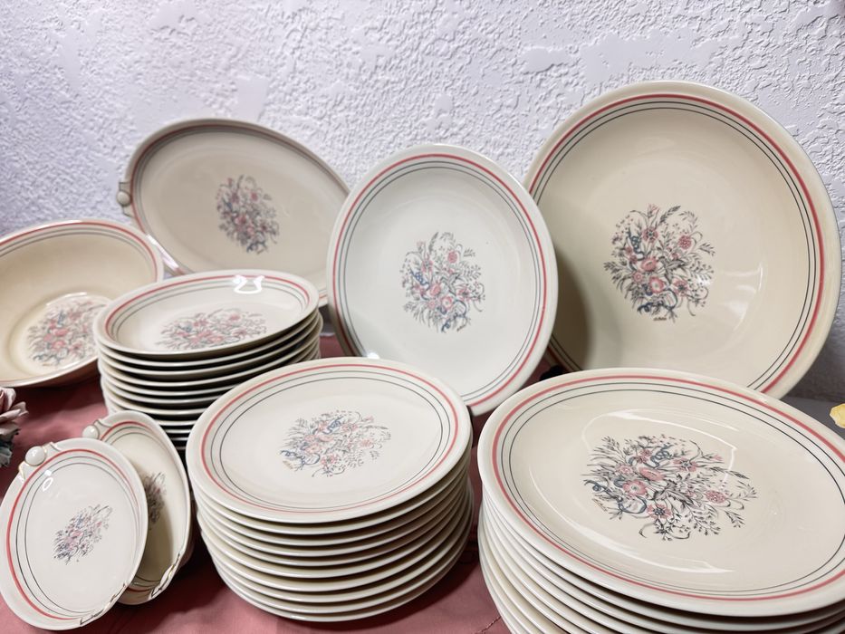 Лімож limoges 10 персон, сервіз Франція, порцеляновий сервіз, квіткови