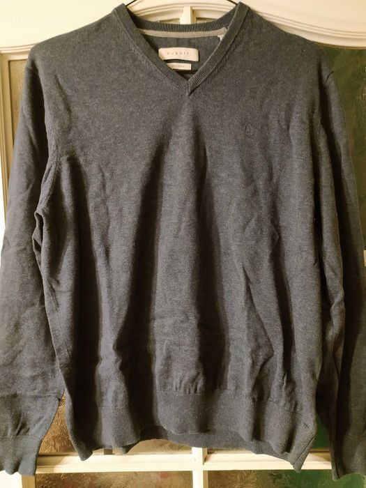 Sweter męski Bugatti rozmiar M stan bdb szary