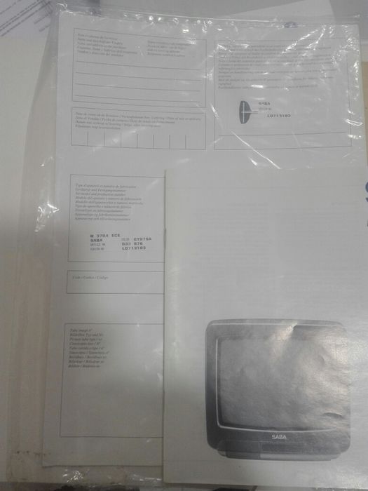 Manual com esquema (diagrama) eletrico de TV