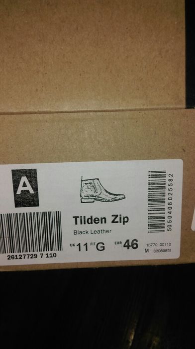 Clarks р.46 стельки-31см кожаные ботинки