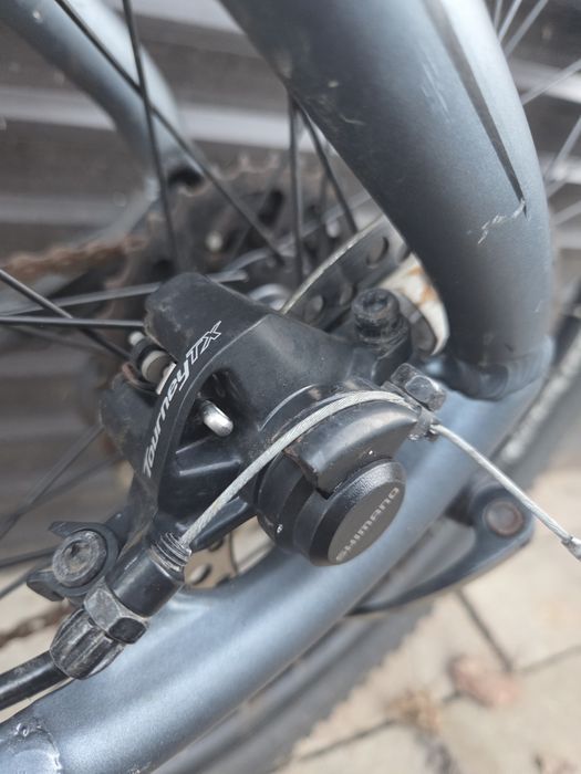Rower gorski Romet Rambler 7.2 Shimano Acera widelec Snatour hamulce tarczowe