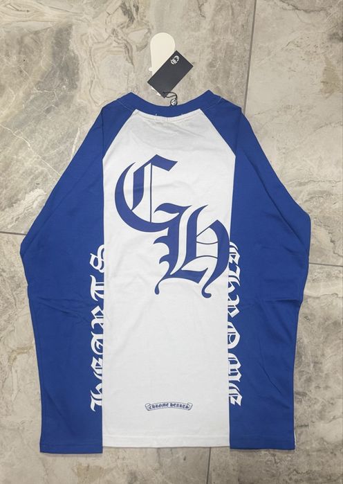 Лонгслів | longsleeve | Chrome hearts | кром хартс | синій | blue