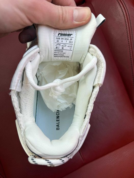 (БЕЗ ПЕРЕДОПЛАТИ) Balenciaga Runner White баленсіага раннер білі