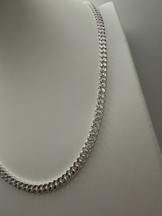 Srebrny łańcuszek łańcuch 925 50 cm pancerka srebro 925