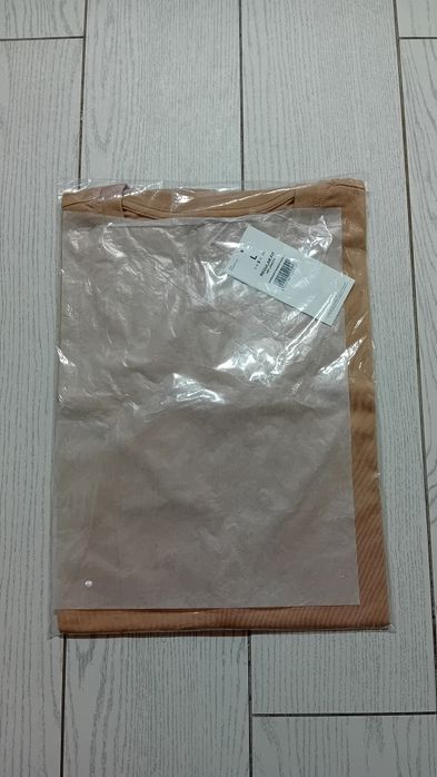 Nowy! Oryginalny 4F T-shirt L męski beżowy z małym beżowym logo (510)
