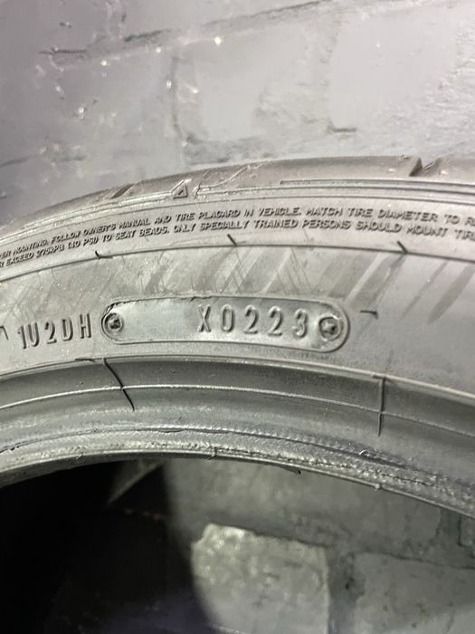 4шт Run Flat різноширокі від Nissan GT-R 255/40 + 285/35 R20 Dunlop GT600 DSST