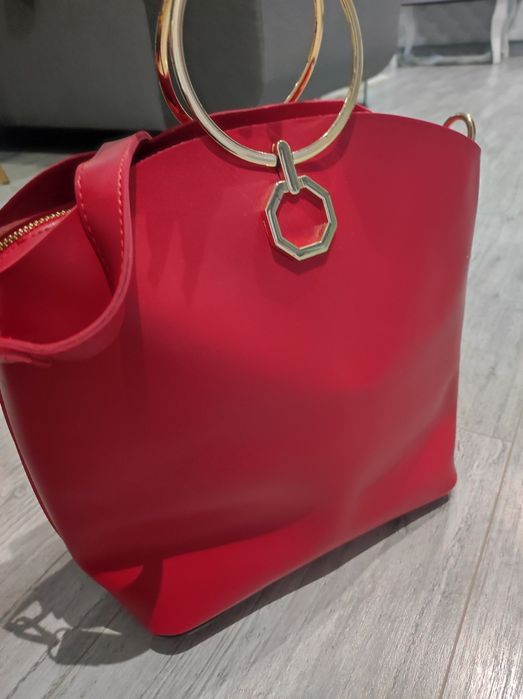 Torebka czerwona Chloe . Pasek polecam