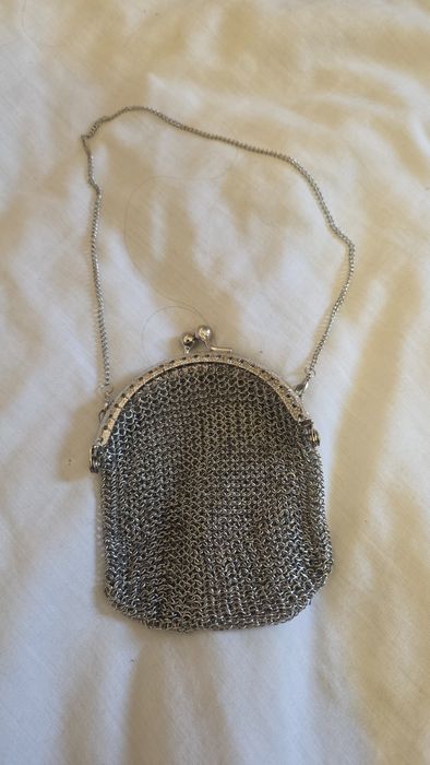Bolsa prateada moedas, estilo medieval