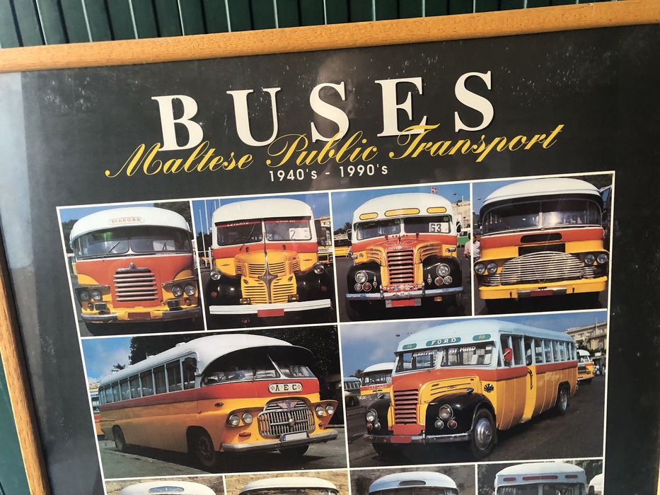 Quadro de autocarros antigos