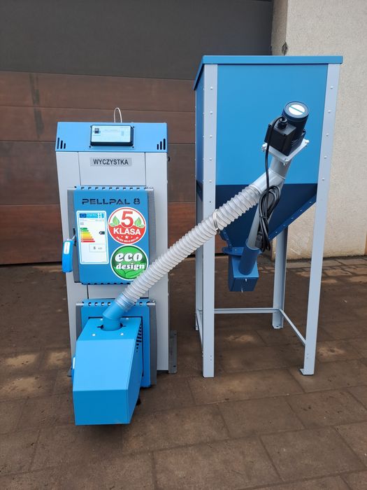 Piec pellet drzewny zapalarka  8kw strona ZUM
