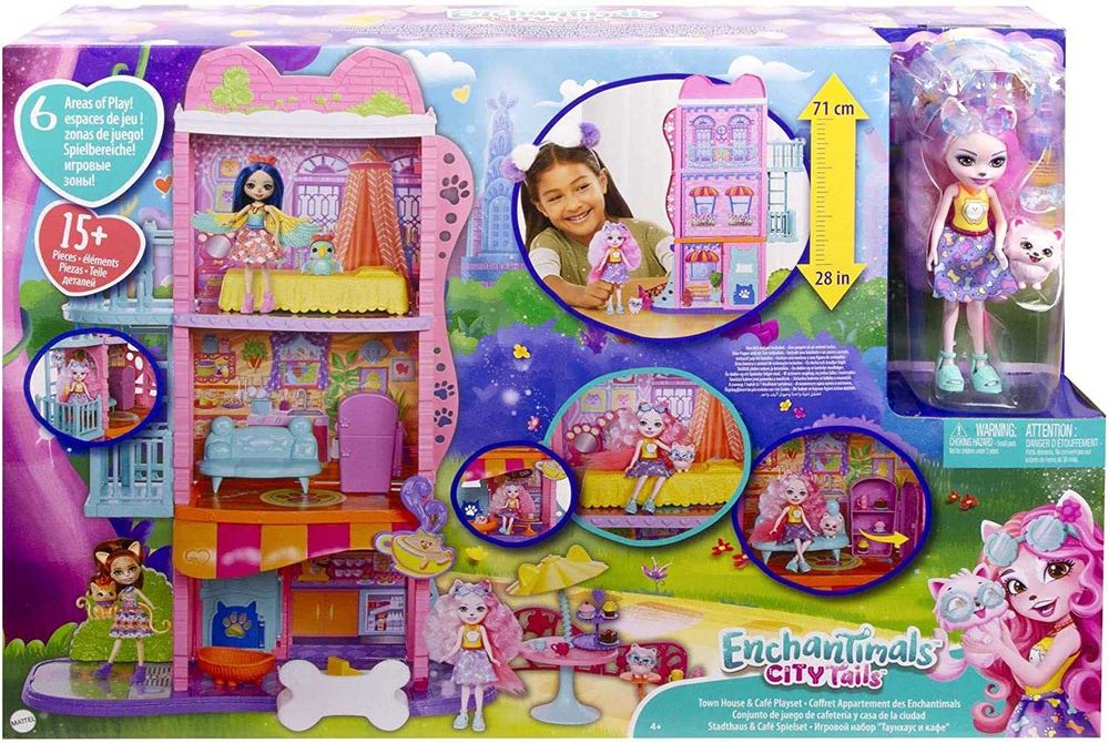 Энчантималс Таунхаус с кафе Enchantimals City Tails Town House HHC18