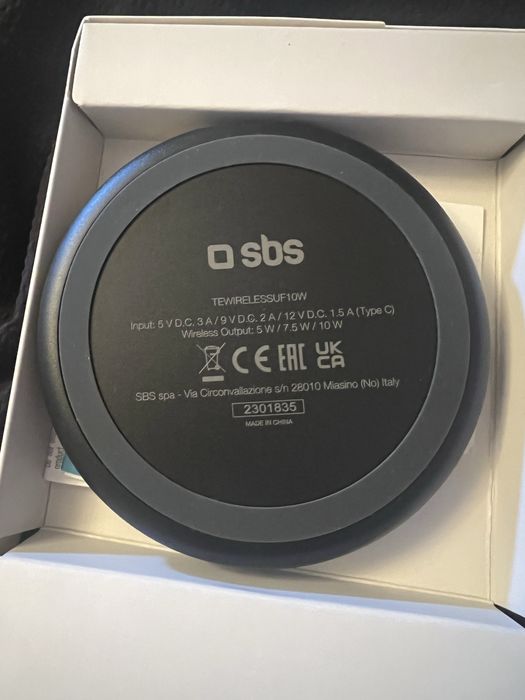 SBS Wireless Charger Qi Certified Iphone/Android Ładowarka bezprzewodowa