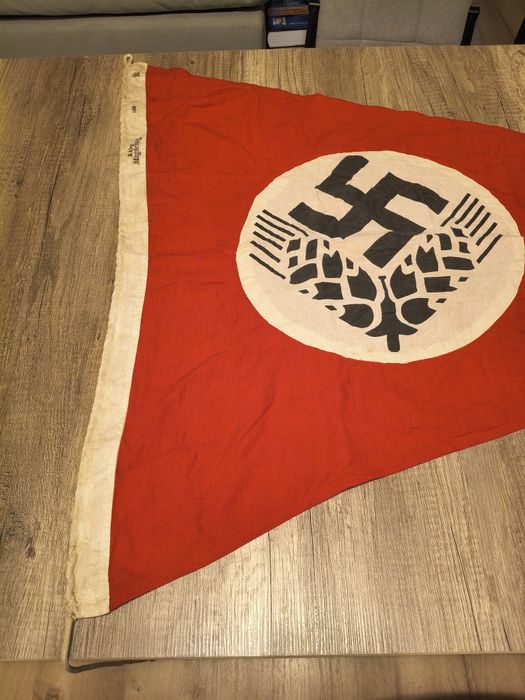 Militaria de Trincheira III Reich Bandeira RADwj