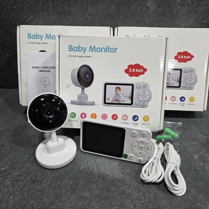 Відеоняня 2,8 дюйма РК-дисплей Full HD CMOS-датчик нічне бачення